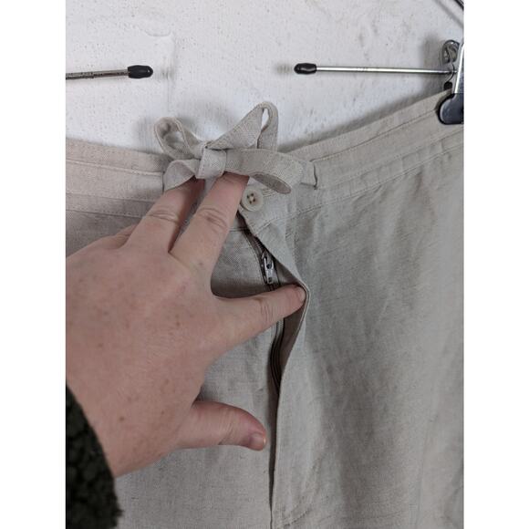 Cubavera Linen Pull On Pants Mens XXL 44 46 Beige Resort Drawstring Lounge - Picture 4 of 5